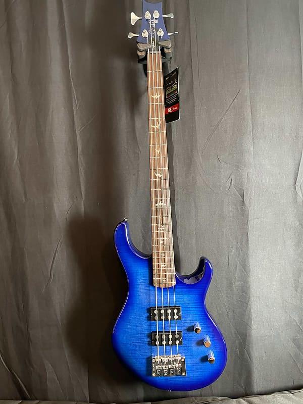 PRS SE Kingfisher bass 2022 Faded Blue Wraparound Burst - TuneTown Music Gear
